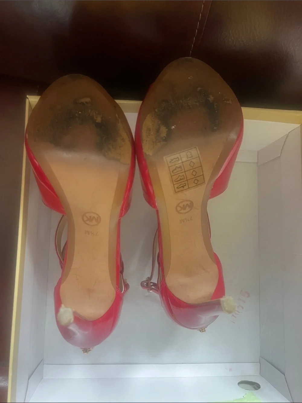 Michael Kors shiny red